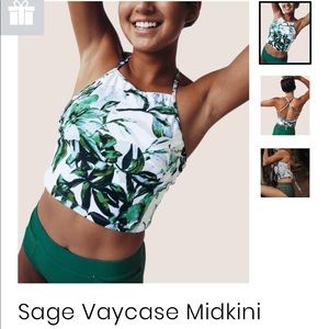 🌴Nani Swimwear Cross Back Swim Crop🌱